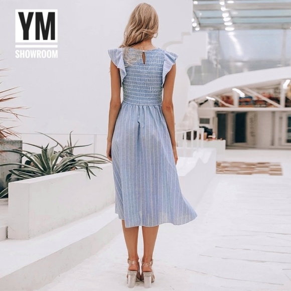 Cute linen blend dress - Picture 2 of 3